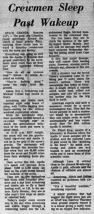 The Eagle Archives: July 18, 1969